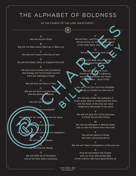 Alphabet of Boldness - Print