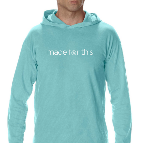 Made for This - Long Sleeve Hooded Shirt - Mint